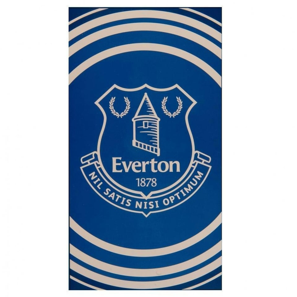 image 1 of Everton FC Pulse Beach Towel - Blue - 140cm x 70cm