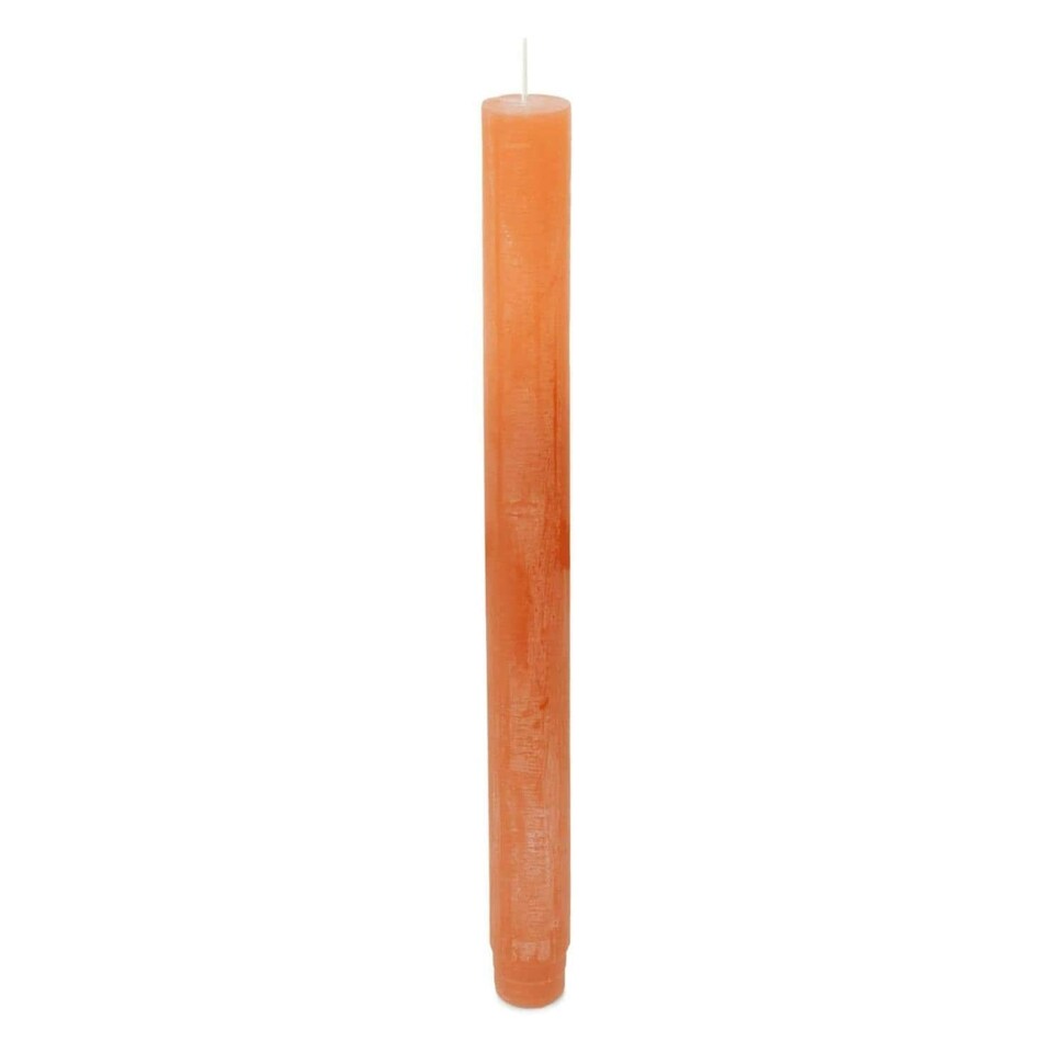image 1 of Spaas Rustic Unscented Dinner Candle 25cm - Orange | Orange | One Size | 1