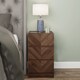 image 5 of Catania 3 Drawer Bedside Table | Brown | Royal Walnut