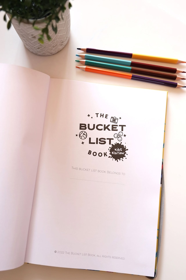 image 1 of Bucket List Journal for Kids Hardcover  Surf & Beach Adventure Memory Book