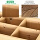 image 9 of Outsunny Wooden Herb Planter Stand 8 Cubes Bottom Shelf Raised Bed Natural