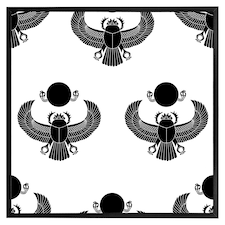 Scarab silhouette (Picture Frame) Black | S