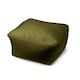 image 5 of Waterproof Cube Indoor Outdoor Bean Bag Foot Stool Pouffe Brown
