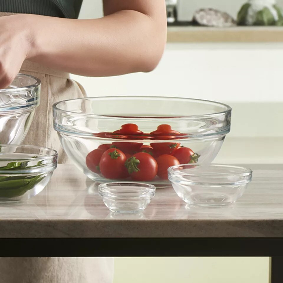 image 1 of Pasabahce 1.7L Clear Glass Mixing Bowl | Clear | 1