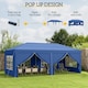 image 3 of Outsunny 3m x 6m Pop Up Gazebo Party Tent Canopy Marquee with Storage Bag Blue