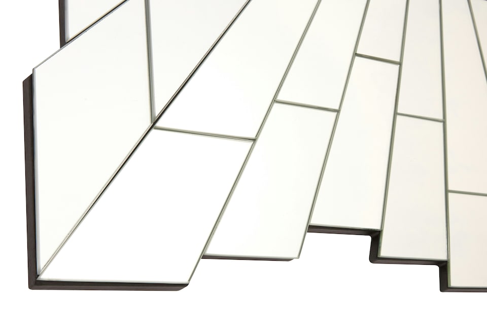 image 1 of Glitzy Rectangular Wall Mirror | Silver