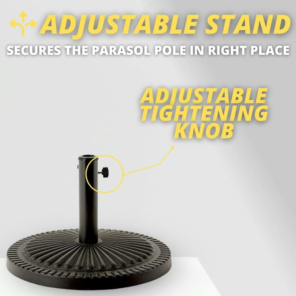 image 1 of Marco Paul  Heavy Duty Garden Parasol Umbrella Base Black