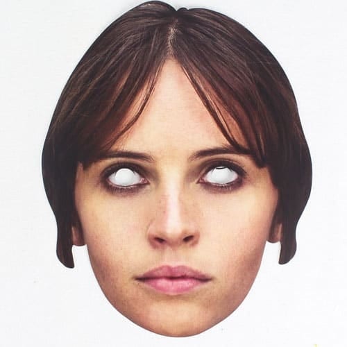 Star Wars Rogue One Jyn Erso Cardboard Face Mask