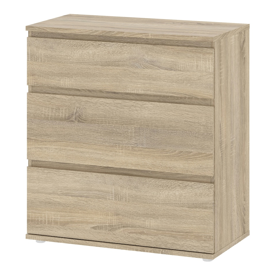 image 1 of Nova Chest of 3 Drawers in Oak