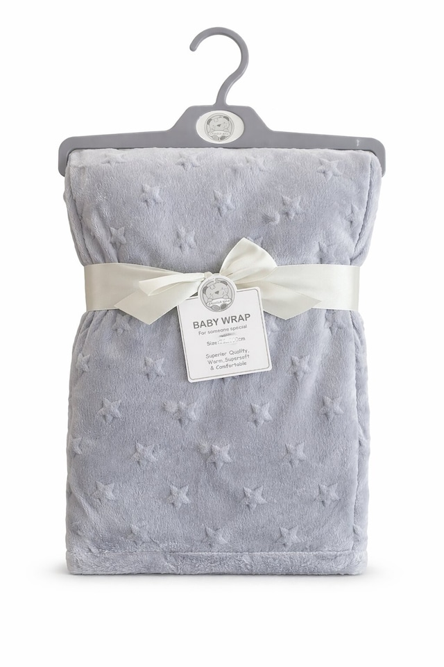 image 1 of Sheldon Baby Wrap Star Embossed