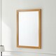 image 3 of Oak Effect Framed Bevelled Mirror Brown | 85x60x2cm