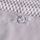 image 4 of OHS Stripe Embossed Duvet Cover and Pillowcase Bedding Set, Double - Grey