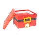 image 4 of Santa Father Christmas Plush Large Stackable Gift Boxes - Pack of 3 Red