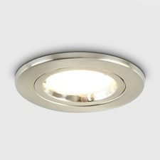 ValueLights Downlight Fire Rated 4 Pack Silver Ceiling Downlight Twist and Lock