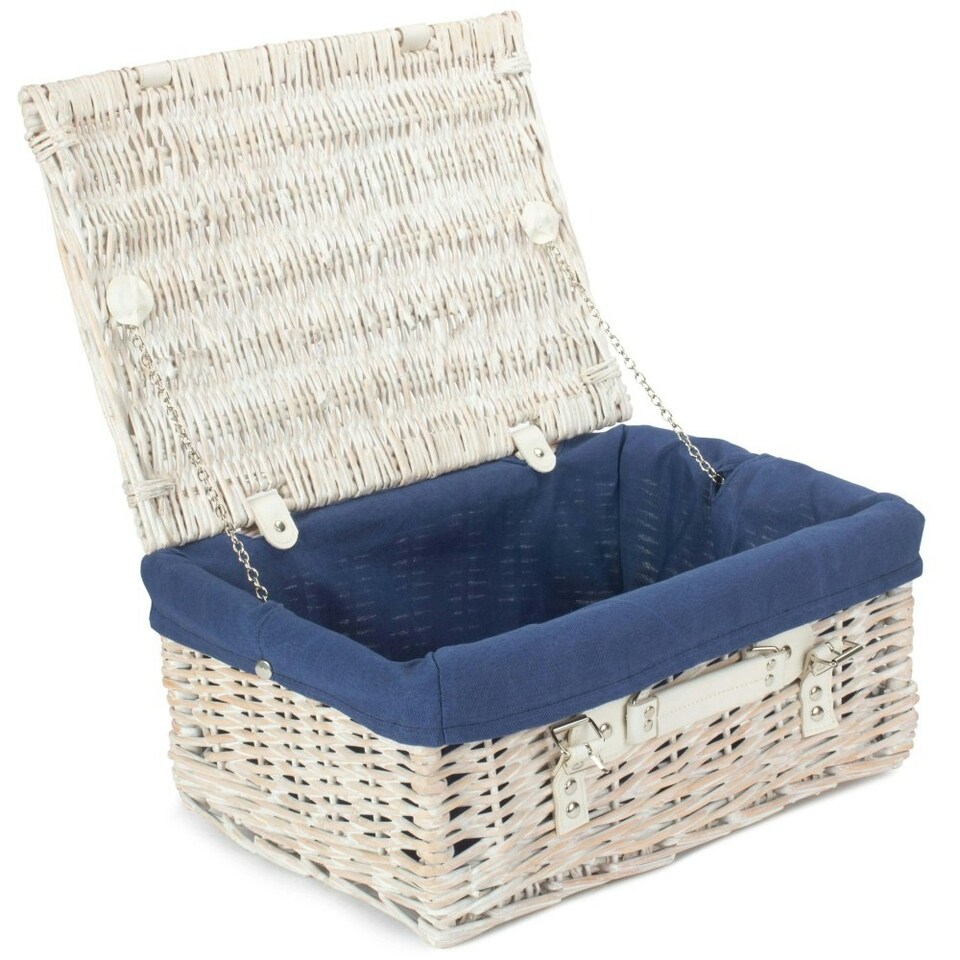 image 1 of 41cm Picnic Basket with Lining White | White | One Size