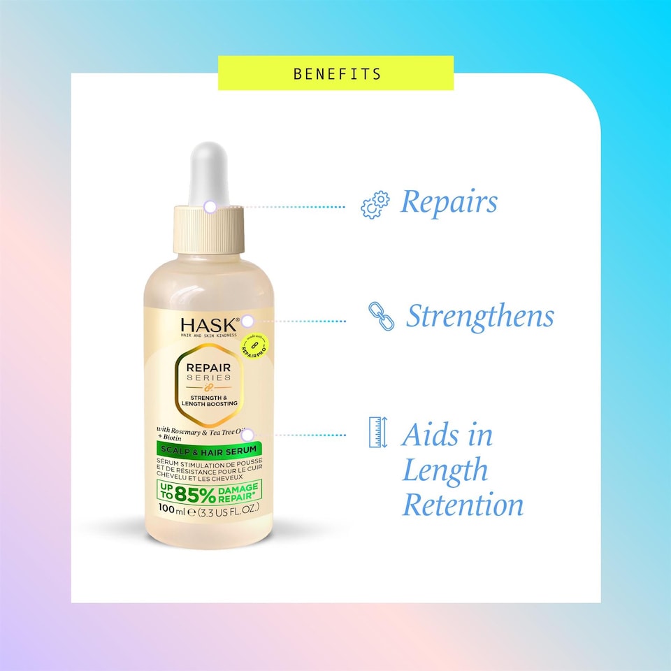 image 1 of Hask Repair Pro Strength & Length Boosting Serum -Hair & Scalp Care