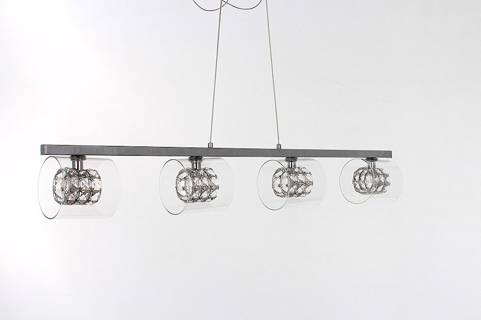 Sonja 4 Light Chrome Bar Pendant Ceiling Light