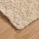 image 3 of OHS Fluffy Anti-Slip Plain Shaggy Floor Mat Rug, 120x170cm - Cream | Cream | 120x170cm