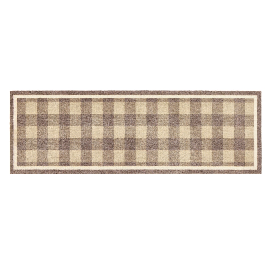 image 1 of Howler & Scratch Mat Plaid Home Runner 50x150 Door Mat