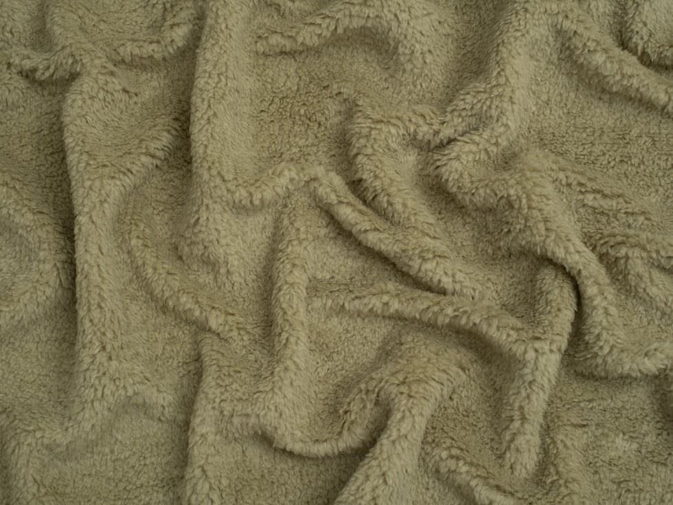 Minerva Core Range Green Baby Soft Sherpa Fleece Fur Fabric for Dressmaking, Toy Making, 150cm / 59" Wide - per metre