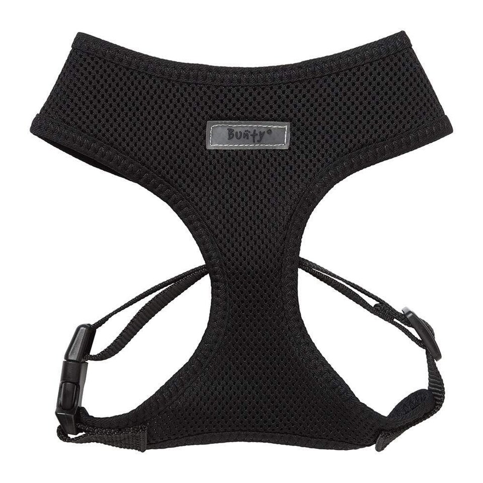 image 1 of Soft Dog & Puppy Harness with Clip, Adjustable Yellow | L