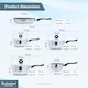image 2 of Buckingham 5 Piece Cookware Pan Stainless Steel Set