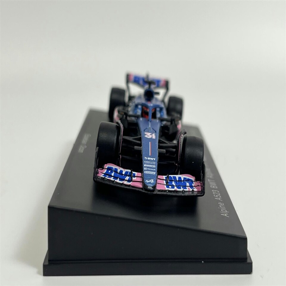image 1 of Esteban Ocon Alpine A523 BWT Alpine F1 Team 3rd Monaco GP 2023 1:64 Spark Y284