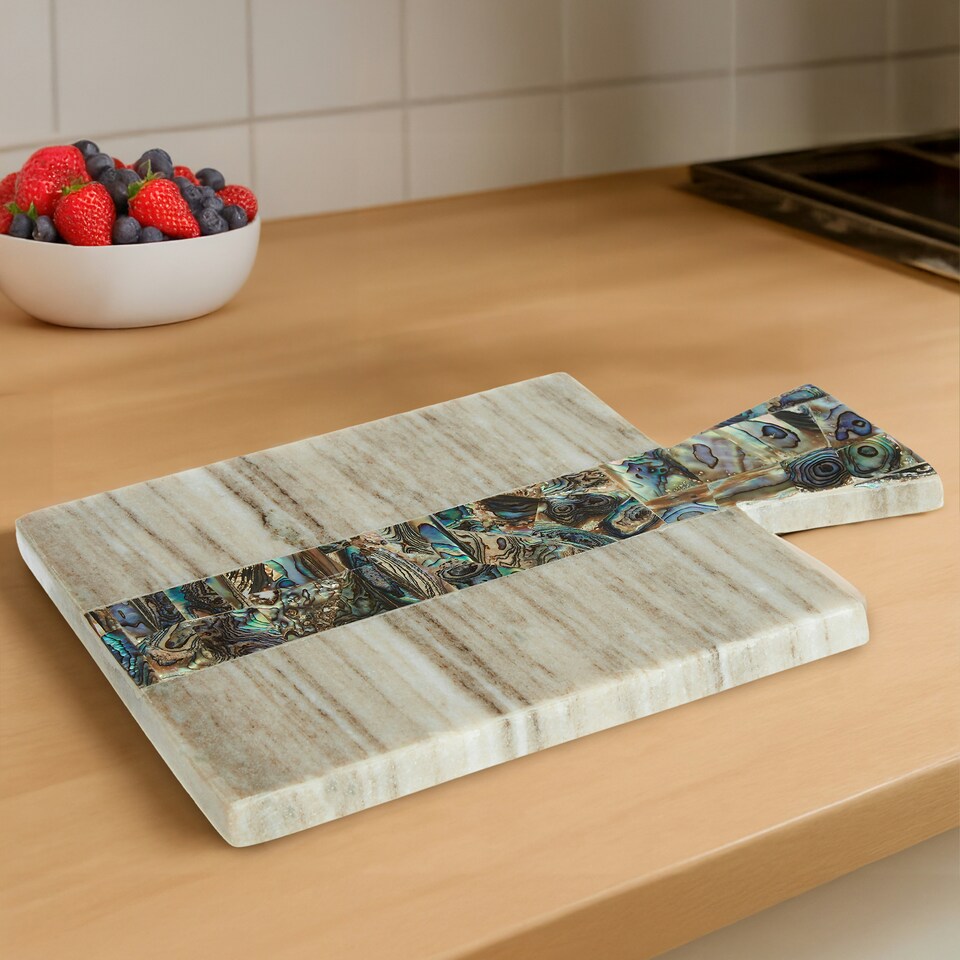 image 1 of Maison by Premier Imogen Small Beige Marble Paddle Board