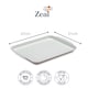 image 2 of Zeal Melamine Small Serving Tray, Gingham Pattern, 25 x 19cm, Sage Green