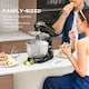 image 4 of HOMCOM Stand Mixer, 4.5L Food Mixer for Baking, 6 Speeds and Pulse Setting, 1300W Cake Electric Whisk with Dough Hook, Whisk, Stainless Steel Bowl, Splash Guard, Beater, Black | Black