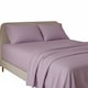 image 1 of Flannelette Flat Sheet Soft Brushed Cotton Bedding for Warmth Comfort | Purple | Lilac | Single
