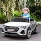 image 2 of HOMCOM 12V Kids Electric Ride-On Car/ w Remote Control, Lights, Music - White