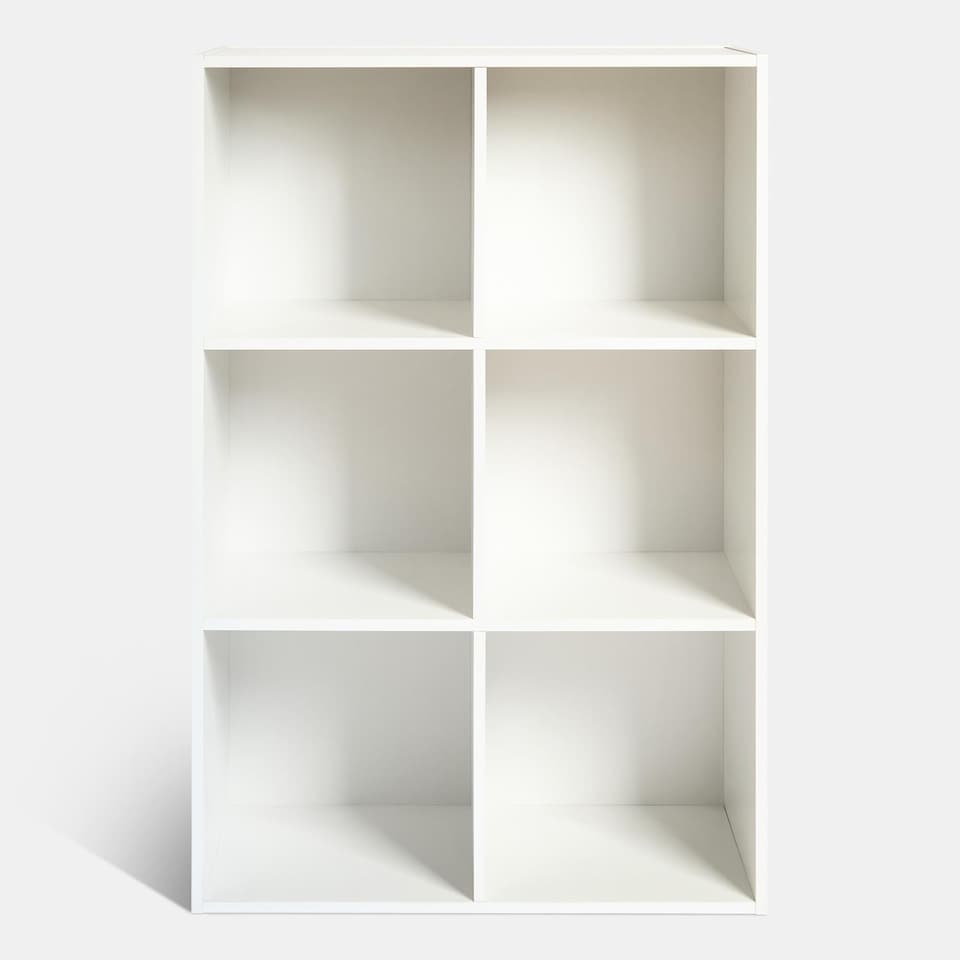 image 1 of OHS Oslo 6 Cube Freestanding Storage Unit Bookcase Shelf