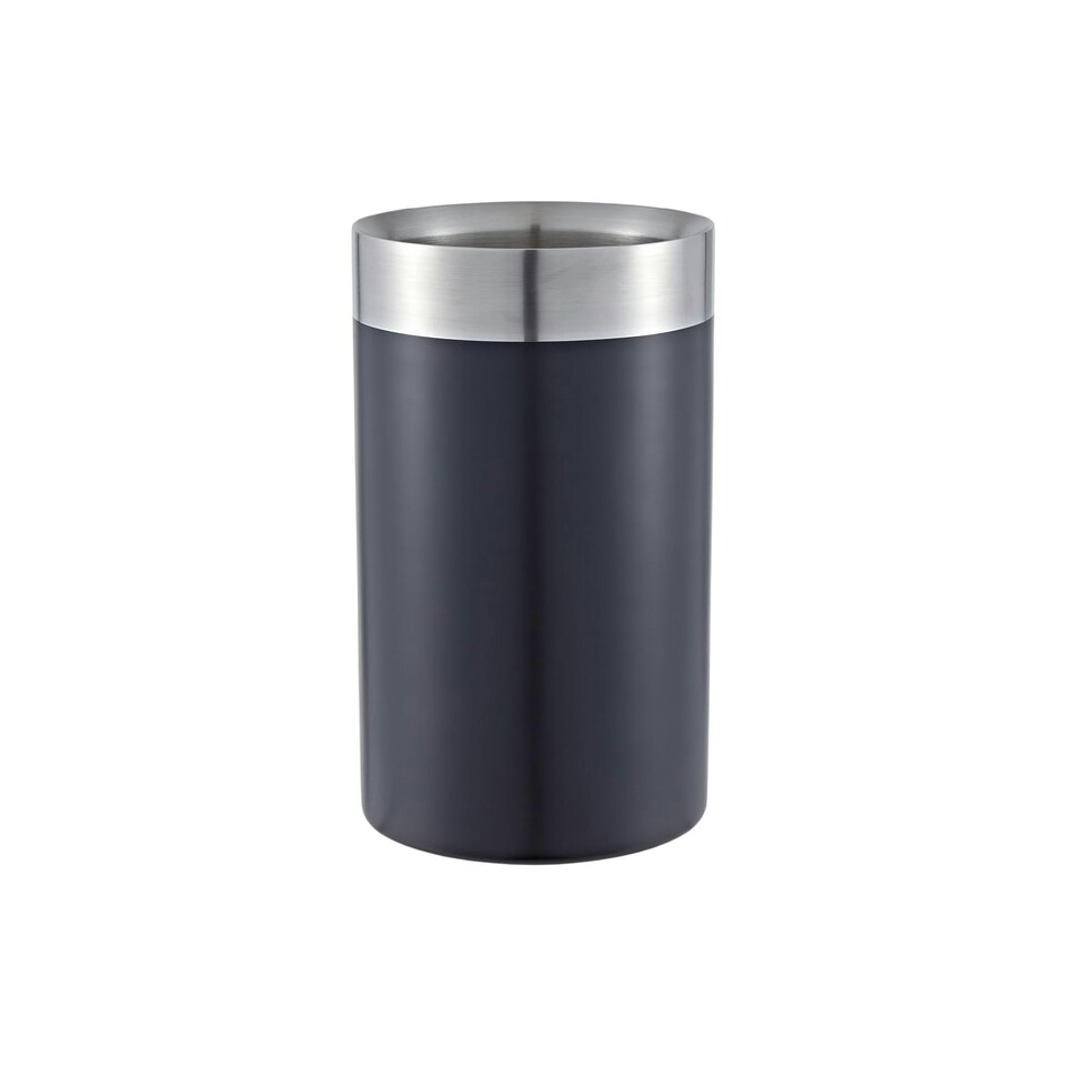 image 1 of Buckingham Double Wall Stainless Steel Professional Wine Cooler 1.5 Litre / 20 cm , black finish