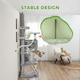 image 7 of PawHut 138cm Cat Tower with Scratching Posts Bed Condo Platform, Light Grey