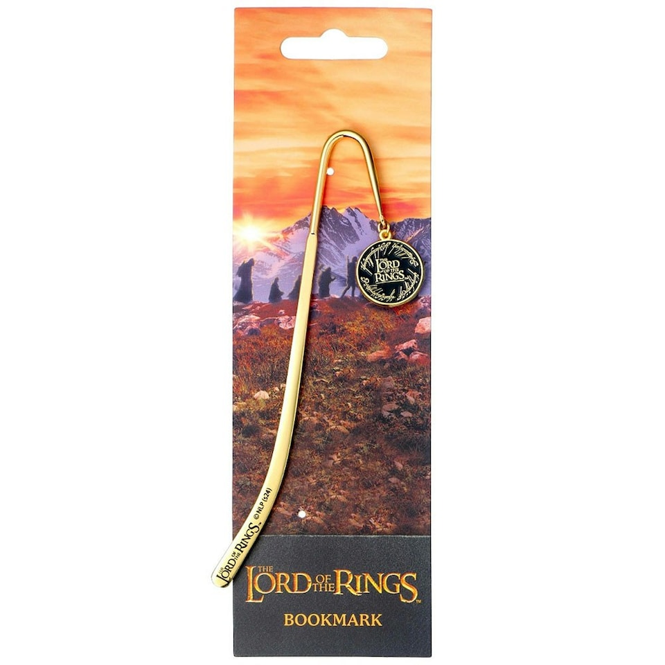 image 1 of The Lord Of The Rings Logo Bookmark - Gold/Black - One Size