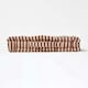 image 5 of Homescapes Cotton Brown and Beige Thin Stripe Floor Cushion - 50 x 50 cm | Cream | Beige | 50 x 50 cm