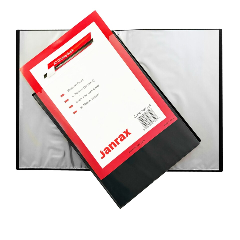 image 1 of A3 10 Pockets Presentation Display Book by Janrax