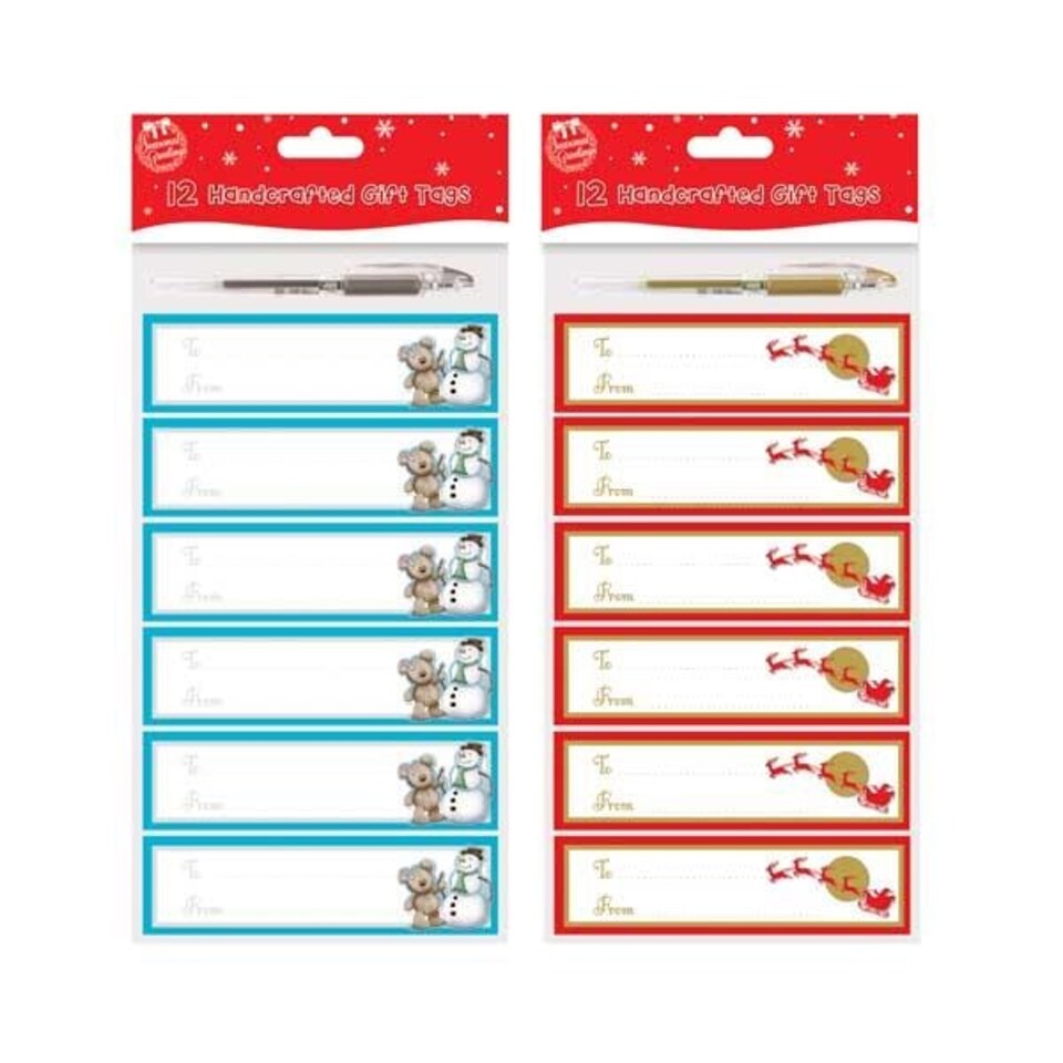 image 1 of 12 Handcrafted Christmas Gift Tags