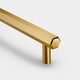 image 1 of Pushka Home Solid Brass Hexagon Bar Handle 160mm - Brushed Gold Finish Gold