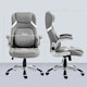 image 7 of Vinsetto Fabric Office Desk Chair with Adjustable Height Tilt Function Grey
