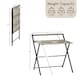 image 3 of Vida Designs Brooklyn Foldable Computer Desk Home Office Workstation, Grey