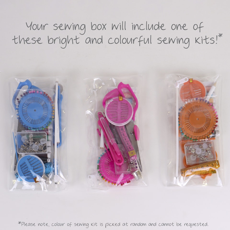 image 1 of Hobby Gift Medium Sewing Storage Box with Sewing Kit, Sausage Dog