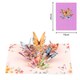 image 2 of Fluttering Wishes Hot Stamped Purple Butterfly 3D Pop Up Greeting Card