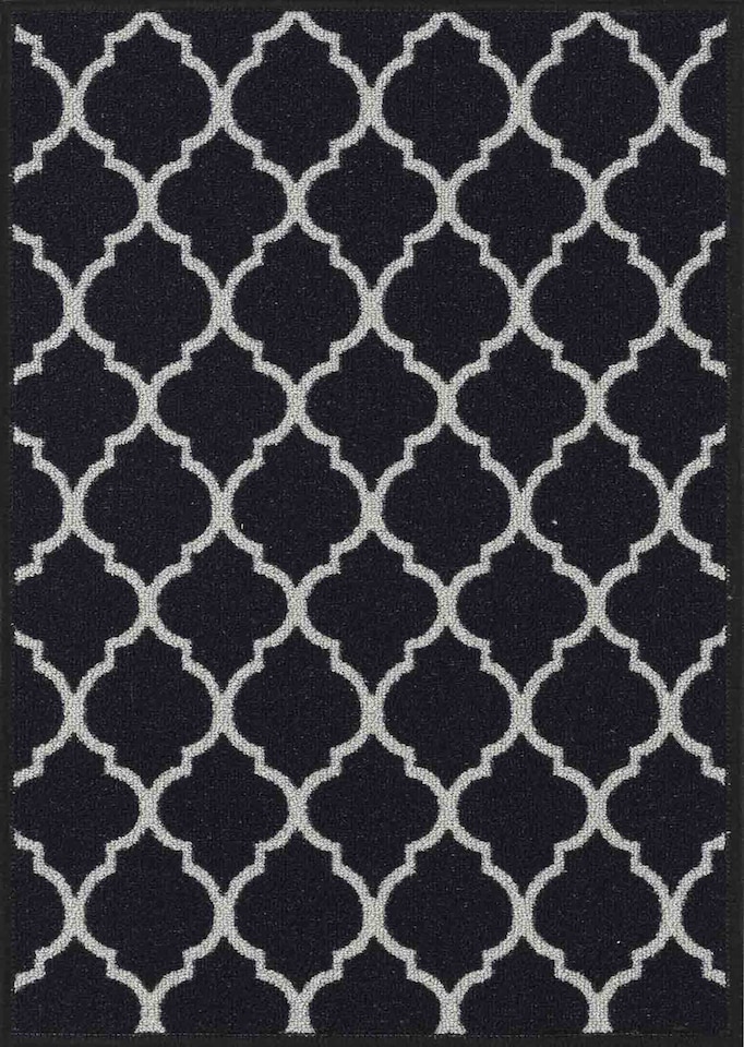 image 1 of Machine Washable Trellis Design Anti Slip Doormats - Runners