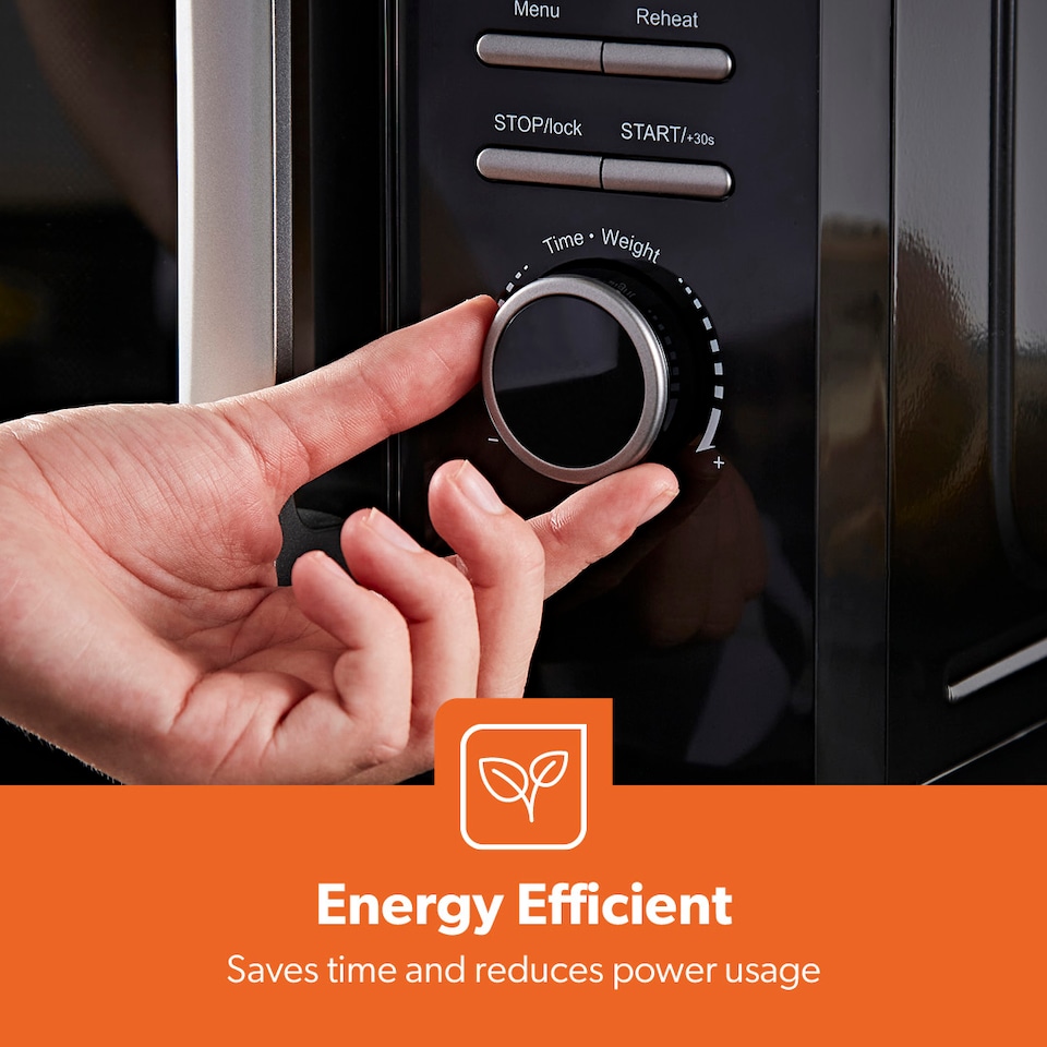 image 1 of GEEPAS 23L Digital Microwave Oven 800W, Black