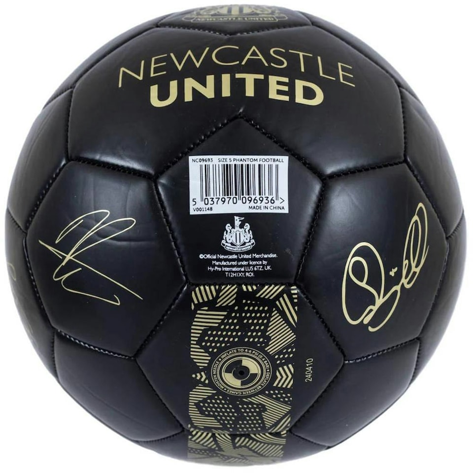 image 1 of Newcastle United FC Phantom Mini Football - Gold/Black - 1