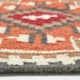 image 4 of Homescapes Jaipur Handwoven Brown and Orange Kilim Wool Hall Runner - 66 x 200 cm | Multi