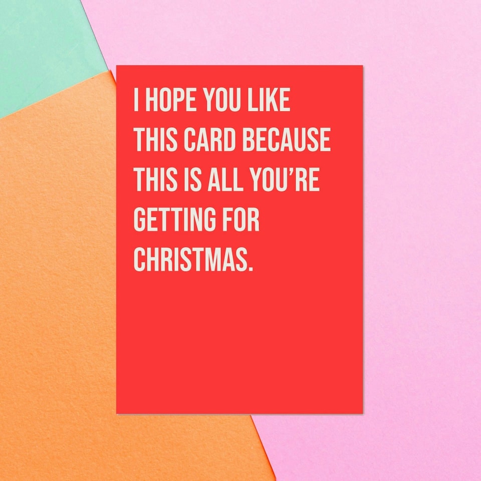 I Hope You Like This Card Greetings Card