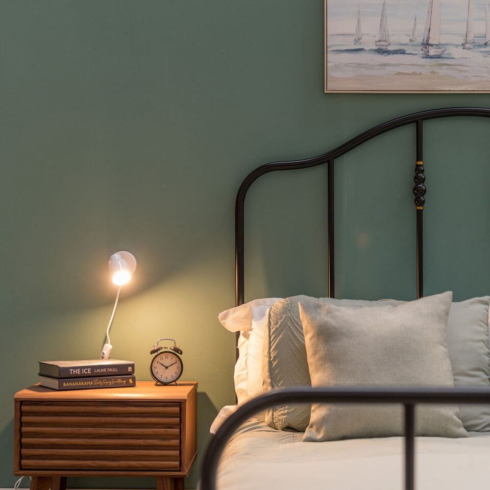 image 1 of ValueLights Benton White IP44 Wall Light With Cable Plug | White